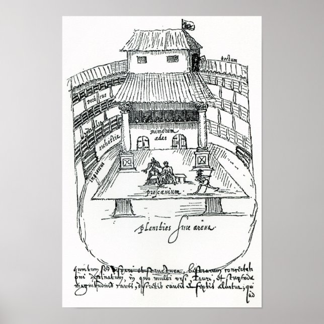 Poster Le Théâtre Swan, Southwark (Devant)