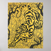 Le tigre de Paul Ranson dans la jungle - Art rétro