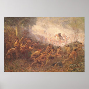 Poster Le tir du général Braddock