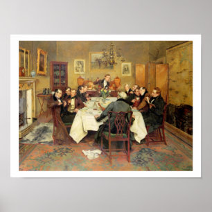 Poster Le Toast du colporteur 'Amours et épouses'(huile s