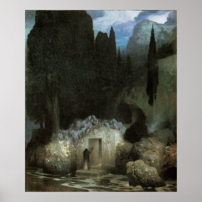 Poster Le tombeau de Bocklin (Devant)