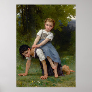 Poster Le tour Pony-Back de William-Adolphe Bouguereau