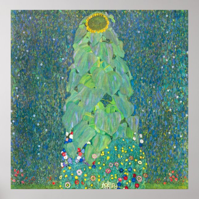 Poster Le tournesol de Gustav Klimt (Devant)