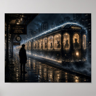 Poster Le Train Qui n'Apparaît que pour les Solitaires