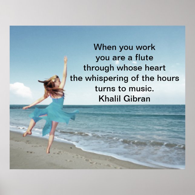 Poster Le travail est l'amour rendu visible (Devant)