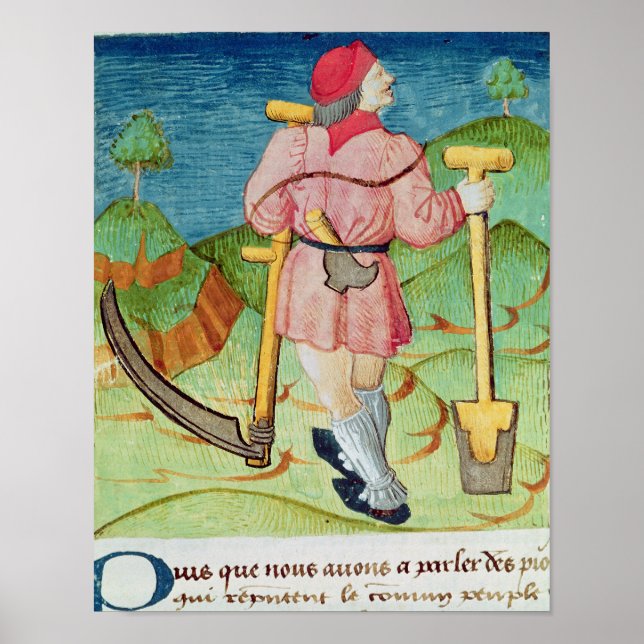 Poster Le travailleur (Devant)