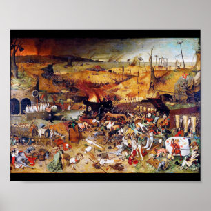 Poster Le triomphe de la mort, Pieter Bruegel