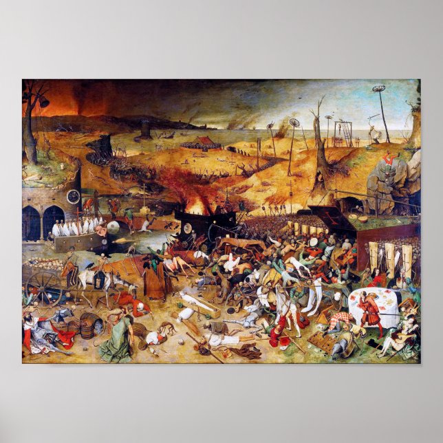 Poster Le triomphe de la mort, Pieter Bruegel (Devant)