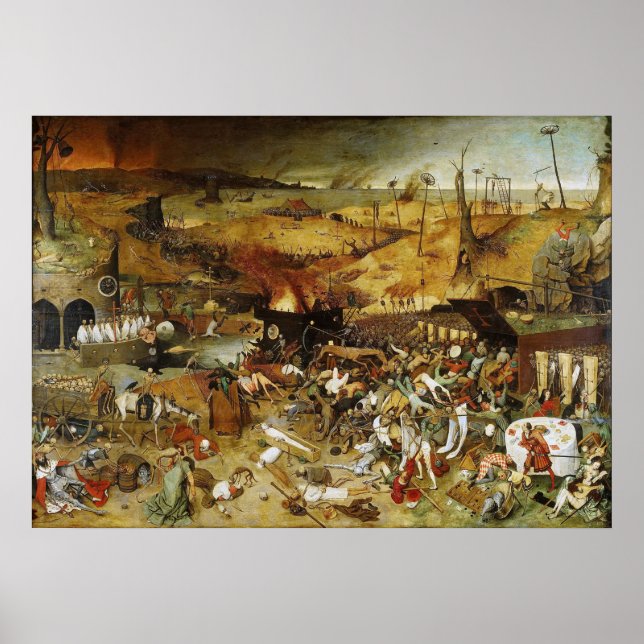 Poster Le triomphe de la mort Pieter Brueghel (Devant)