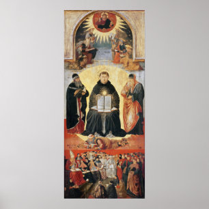 Poster Le triomphe de saint Thomas d'Aquin
