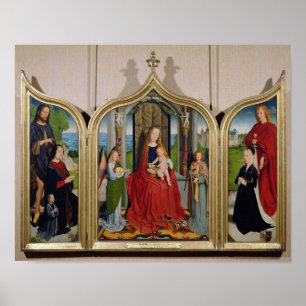 Poster Le triptyque de la famille de Sedano, c.1495-98