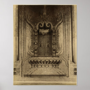 Poster Le trône de The-ha-thana ou des Lions