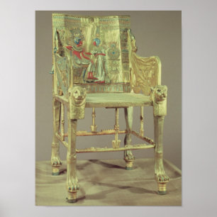 Poster Le trône du Nouveau Royaume de Toutankhamon