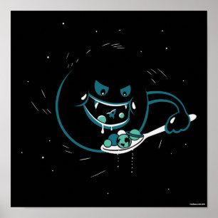 Poster Le trou noir dévore