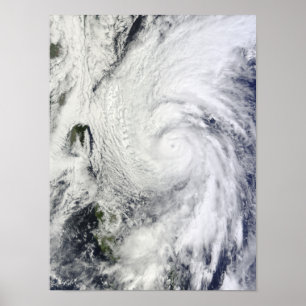 Poster Le typhon Chaba dans la mer des Philippines