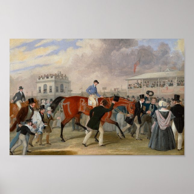 Poster Le vainqueur du Derby 1840 Vintage Horse Racing (Devant)