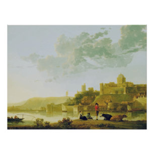 Poster Le Valkhof à Nijmegen par Aelbert Cuyp