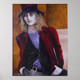 Poster Le vampire - art original par le cerf de Dori