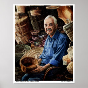 Poster Le vendeur de panier souple