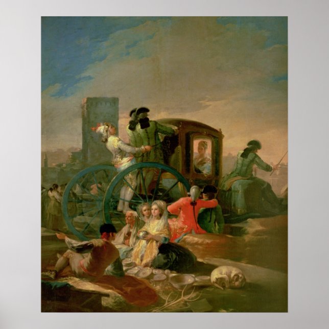 Poster Le vendeur de poteries, 1778 (Devant)