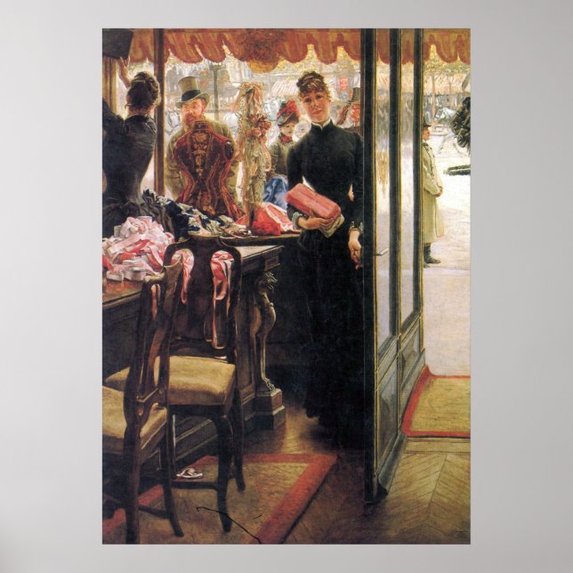 Poster Le vendeur par James Tissot (Devant)