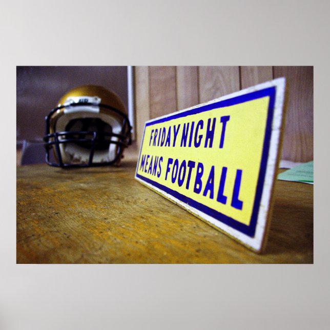 Poster Le Vendredi Soir Signifie Football (Devant)