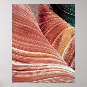 Poster Le vent et l'eau ont érodé le grès de Navajo dans