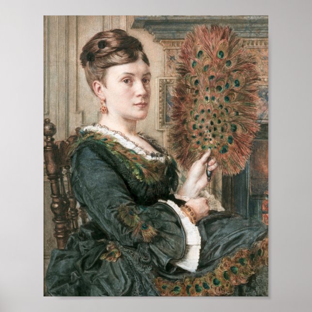 Poster Le Ventilateur De Peacock | Edward John Poynter (Devant)