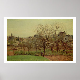 Poster Le verger, 1870 (huile sur la toile)