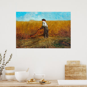Poster Le vétéran dans un nouveau champ Winslow Homer