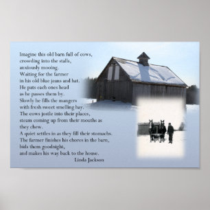 Poster Le vieil agriculteur