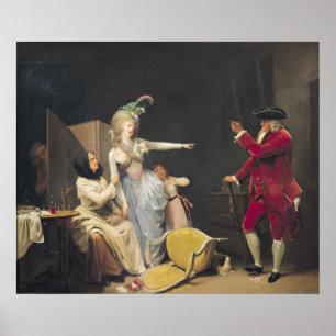 Poster Le vieil homme jaloux, 1791