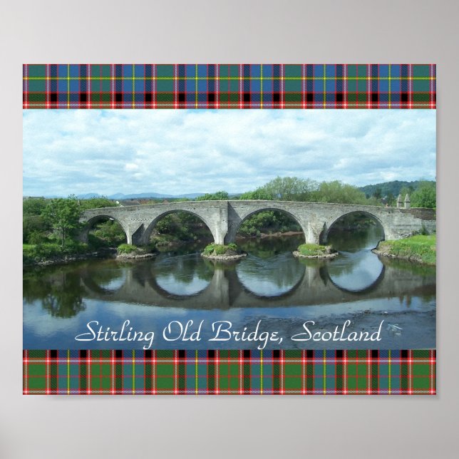 Poster Le vieux pont de Stirling en Écosse (Devant)