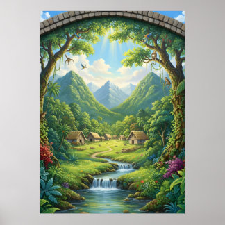 Poster Le village caché de la forêt émeraude