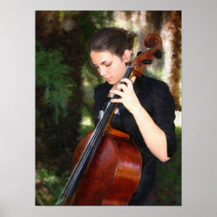 Poster "Le violoncelliste "