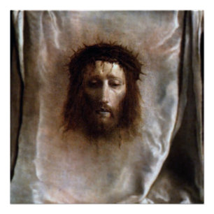 POSTER LE VOILE DU VERONICA, LE VISAGE SAINT DE JÉSUS