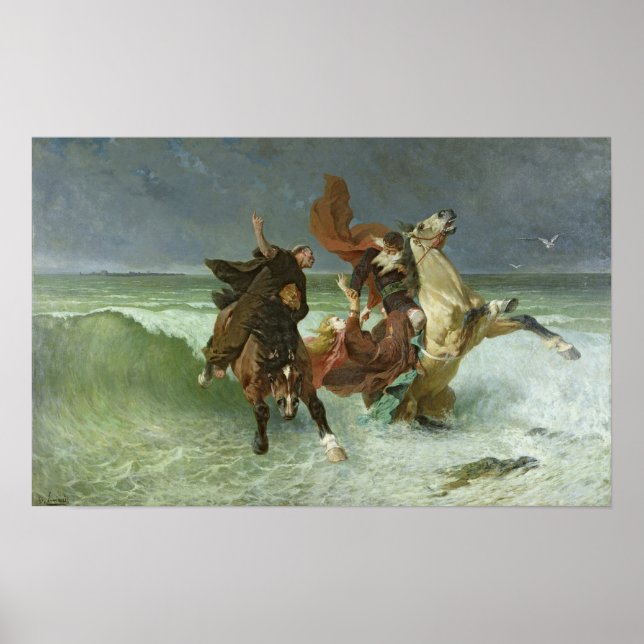 Poster Le vol de Gradlon Mawr c.1884 (Devant)