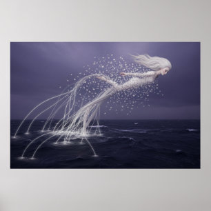 Poster Le vol éthéré de l'esprit de l'océan