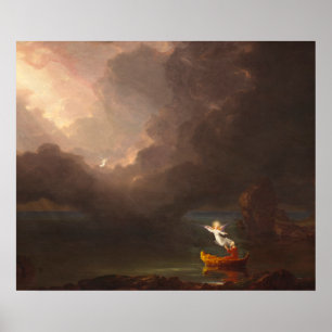 Poster Le Voyage de la vie d'Age Thomas Cole 1842