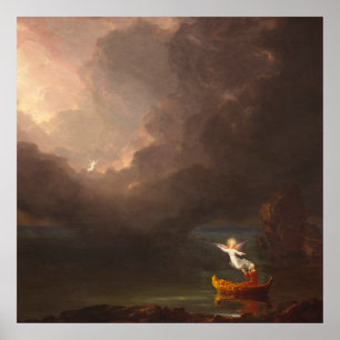 Poster Le Voyage de la vie d'Age Thomas Cole 1842