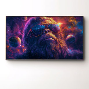 Poster Le voyage psychédélique de Bigfoot cosmique à trav