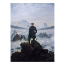 Le Voyageur contemplant une mer de nuages – Friedr