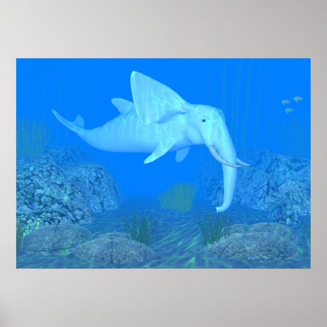 Poster Le Whalphant adorable (Devant)