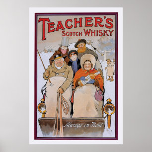 Poster Le whisky écossais du professeur
