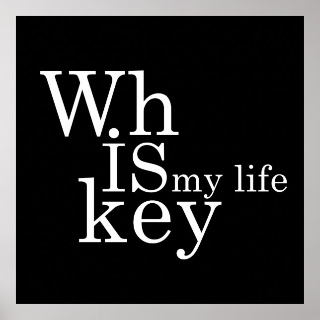 Poster le whisky est ma vie (Devant)