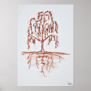 Poster Le Willow pleuvoir le coeur et l'âme
