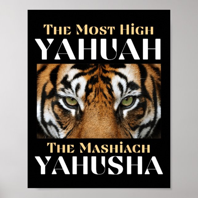 Poster Le Yahuah Le Plus Haut Et Le Mashiach Yahusha (Devant)