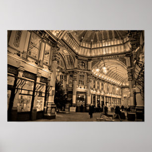 Poster Leadenhall Market City Londres Angleterre