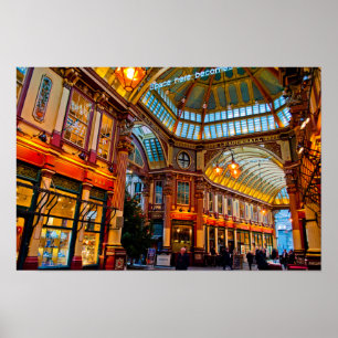 Poster Leadenhall Market City Londres Angleterre