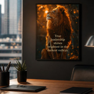 Poster Leadership et courage
